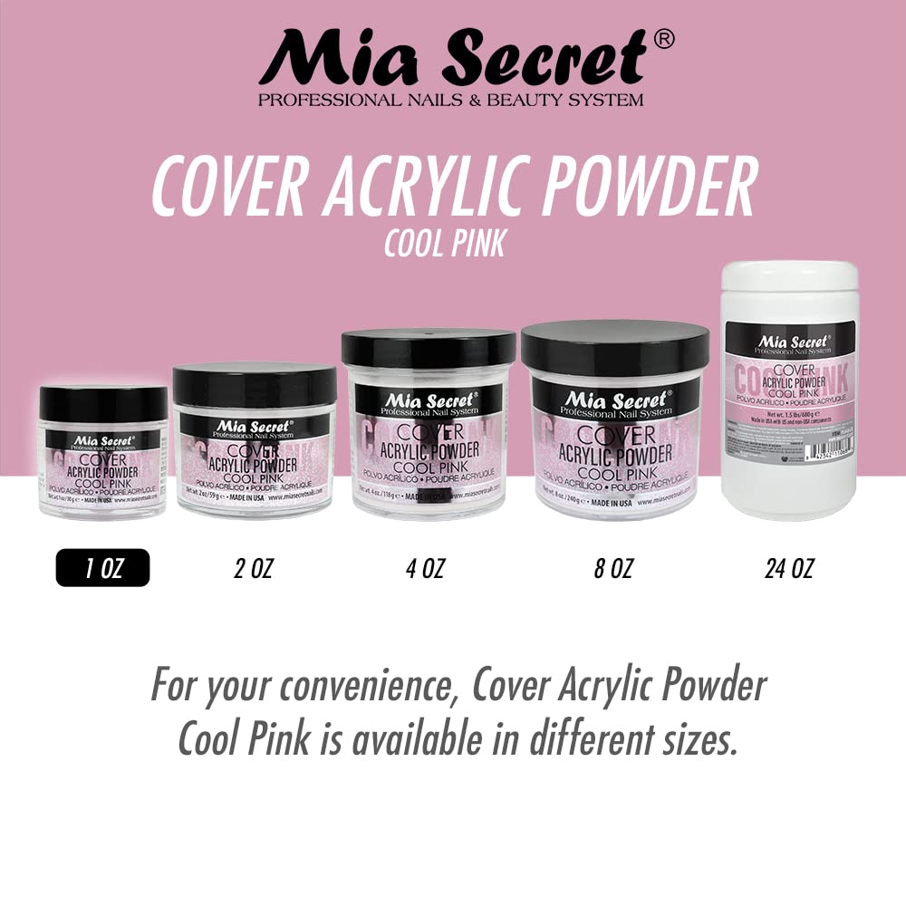 Mia Secret Acrylic Powder Cover Cool Pink 1 oz.
