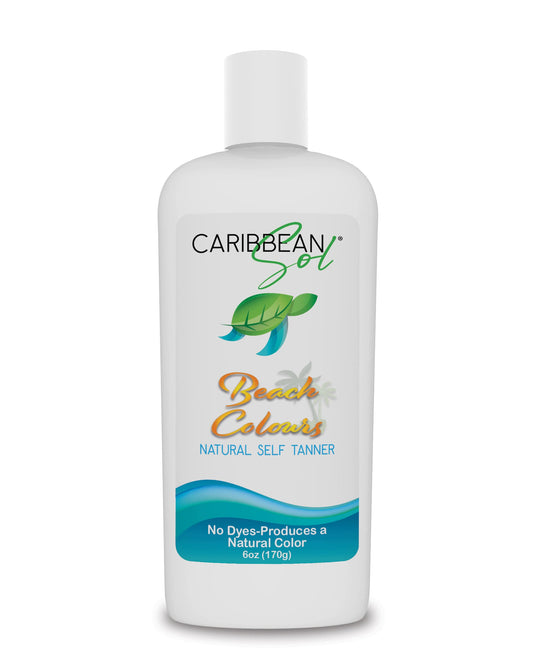 Beach Colours Natural Self Tanner, 6oz - Sunless Instant Self-Tanning Lotion for Women, Paraben-Free, Fragrance-Free, No Orange Streaks, Fake Bronzing Beauty & Personal Care Caribbean Sol