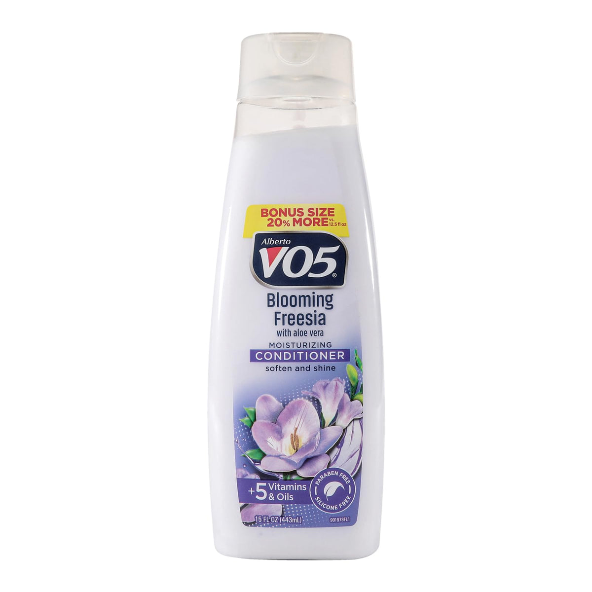 VO5 Alberto Blooming Freesia Revitalizing Conditioner - Hair Conditioner Formulated with Essential Vitamins and Oils - Fresh Floral Fragrance - 15 oz