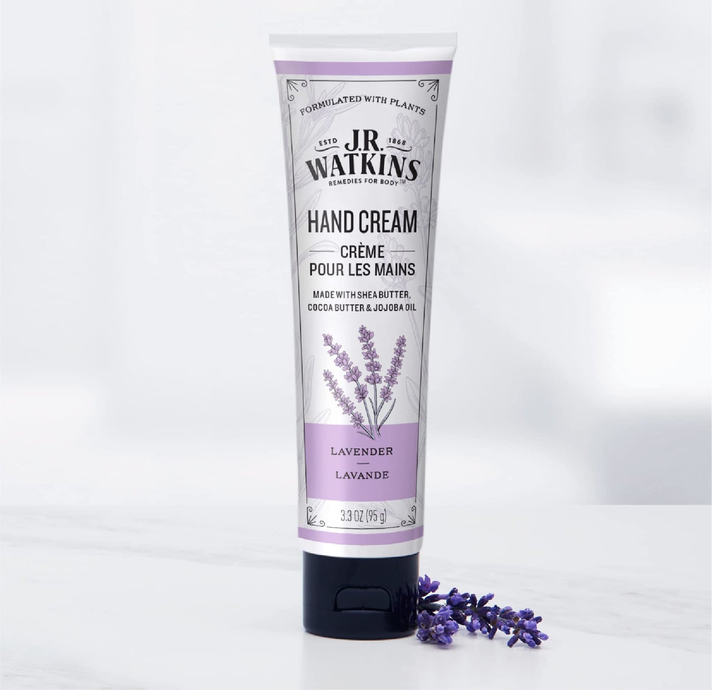 J.R. Watkins Natural Moisturizing Hand Cream, Hydrating Hand Moisturizer with Shea Butter, Cocoa Butter, and Avocado Oil, USA Made and Cruelty Free Beauty & Personal Care J.R. Watkins