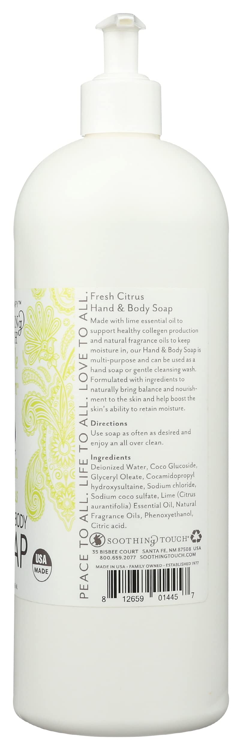 Soothing Touch Fresh Citrus Hand and Body Soap, 32 oz Beauty & Personal Care Soothing Touch