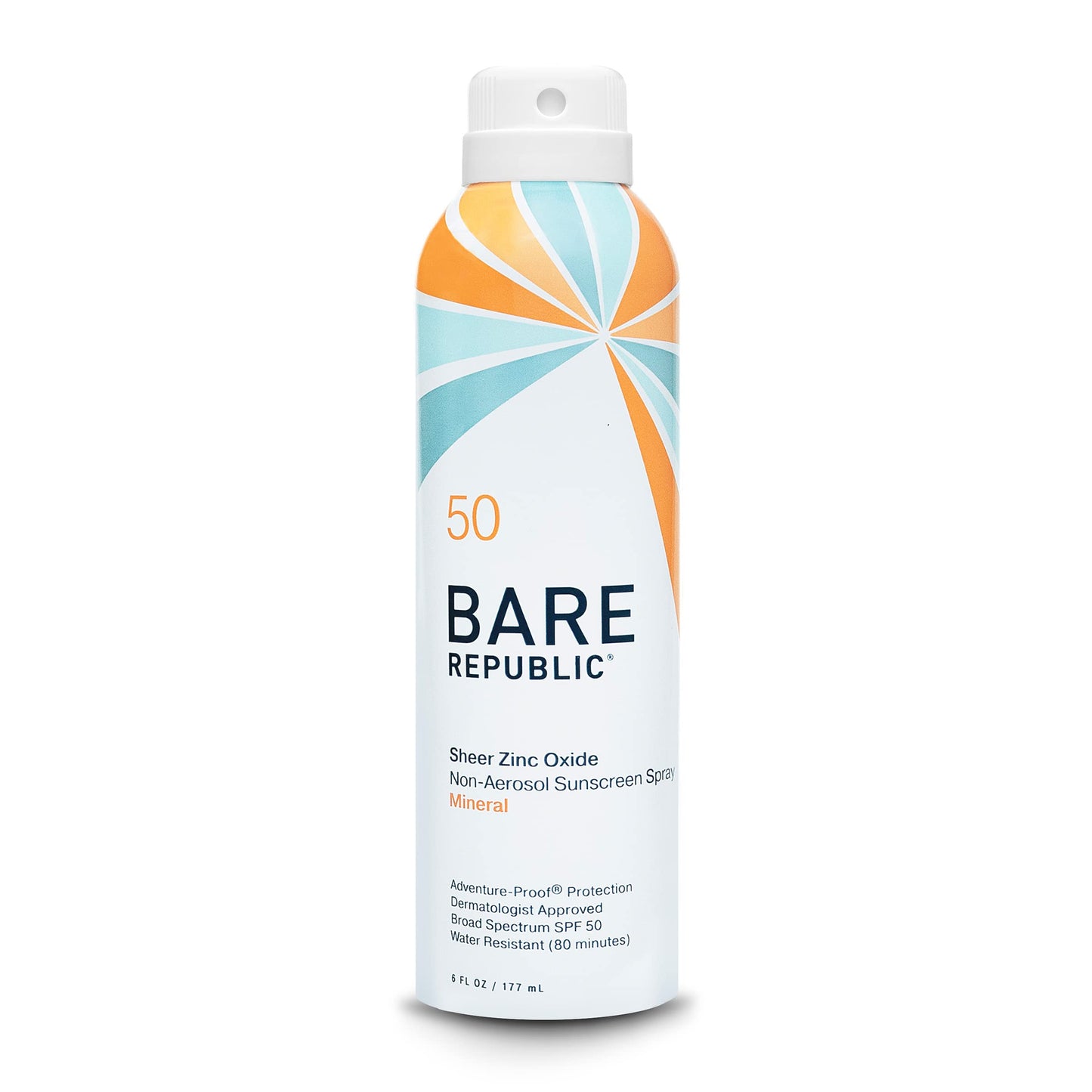 Bare Republic Mineral Sunscreen SPF 50 Sunblock Spray, Sheer and Non-Greasy Finish, Vanilla Coco Scent, 6 Fl Oz Beauty & Personal Care Bare Republic