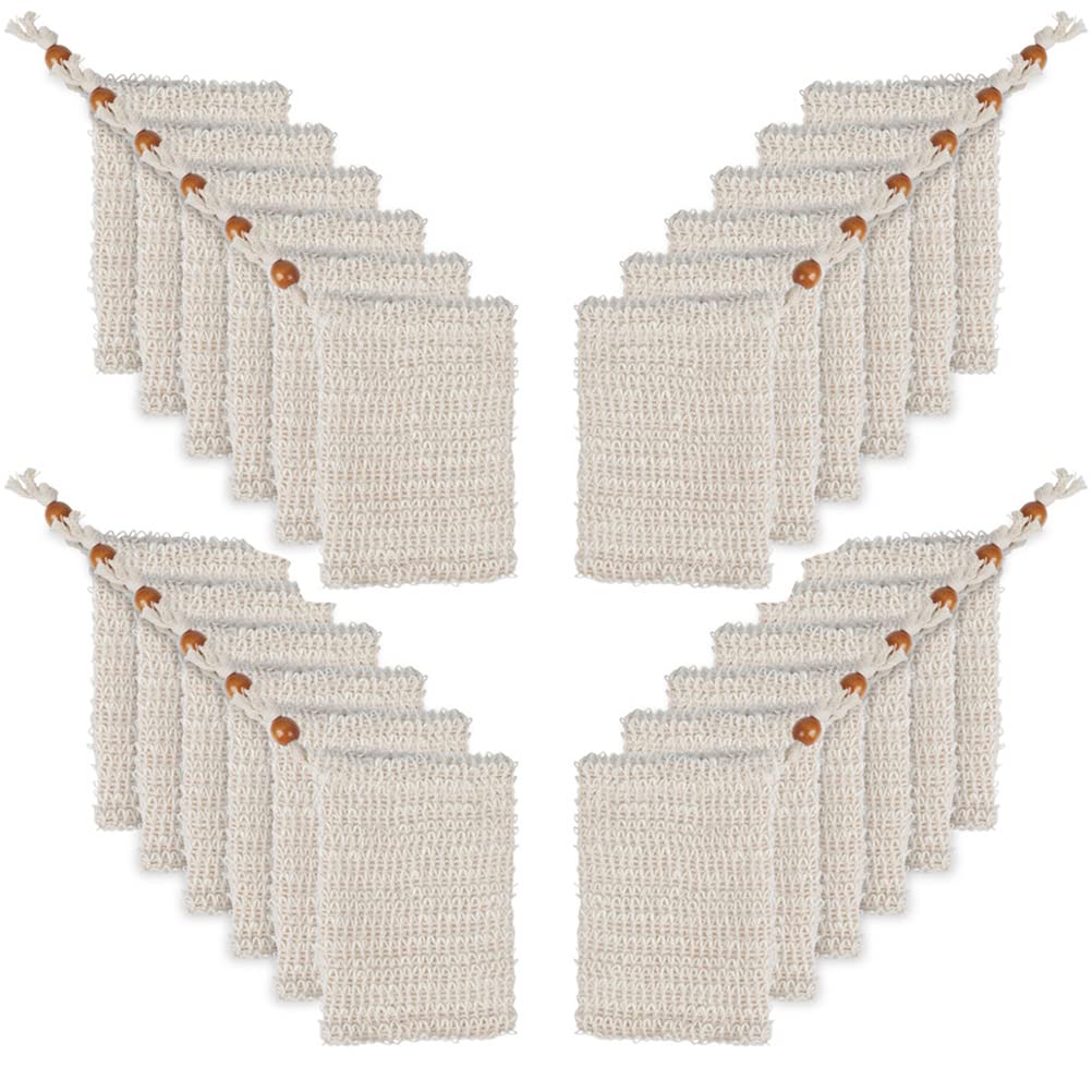 "N/A" OTYMIOW 30 Pack Soap Bags for Bars Soaps Exfoliating Natural Sisal Soap Bag Hand Made Soaps Bag Mesh with Drawstring for Bath & Shower Use Beauty & Personal Care "N/A"