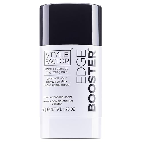 Style Factor EDGE BOOSTER Hair Wax Stick Pomade with Beeswax | Strong Hold Slick Stick for Flyaways, Edges & Baby Hair for Sleek Buns & Ponytails | Beauty & Personal Care Style Factor