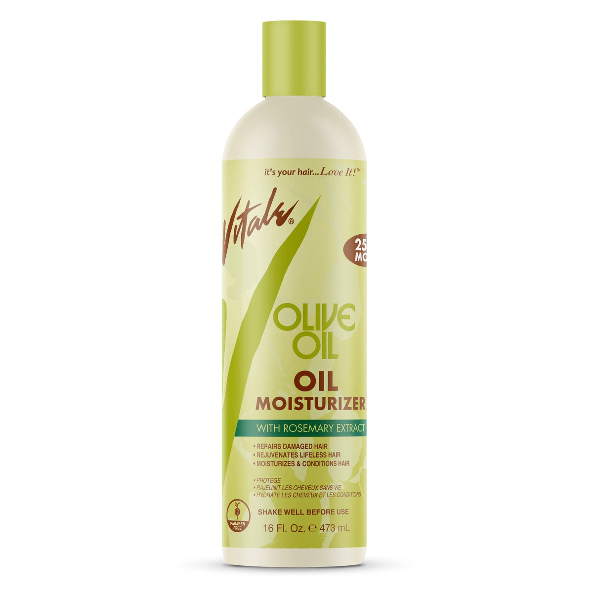VITALE olive oil deep moisturizing shampoo 12 fluid ounce, White, 12 Fl Ounce