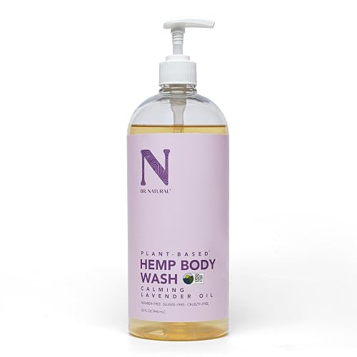 Dr. Natural Hemp Body Wash - Natural for Sensitive Skin - Moisturizing - Anti-Aging and Acne Reduction - Calming Lavender - 32 oz Beauty & Personal Care Dr. Natural