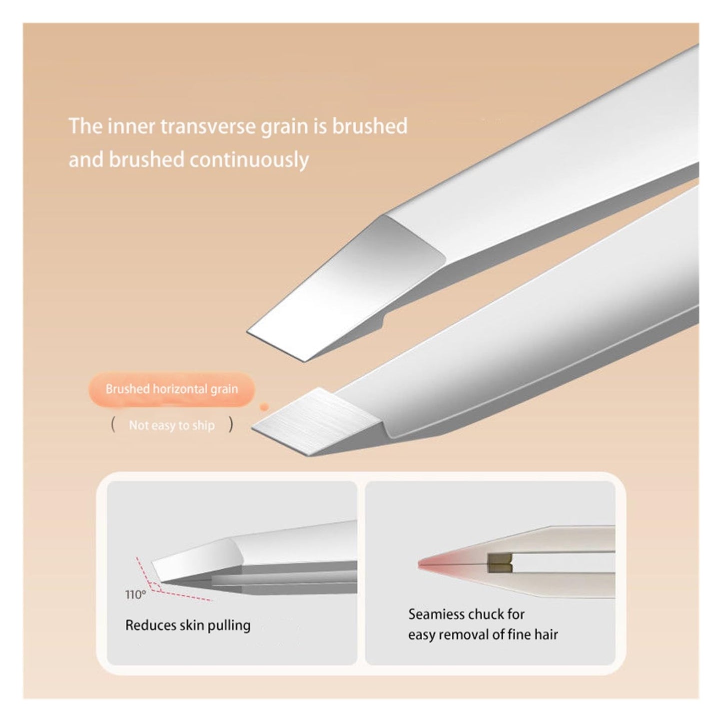 Eyebrow Tweezers Eyebrow Plucking Beard Artifacts False Eyelash Tweezers(Golden Classic) Beauty and Personal Care ZYCZYCZZ