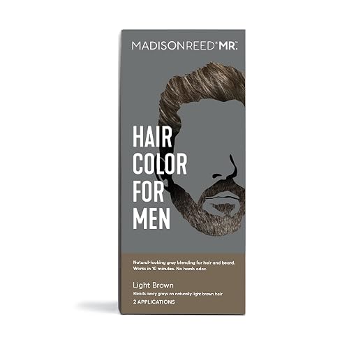 Madison Reed Mr. Hair Color for Men, Light Brown Demi-Permanent Hair Dye, Reduces Grays in 15 Minutes For Hair & Beard, Nourishing & Strengthening Beauty & Personal Care Madison Reed