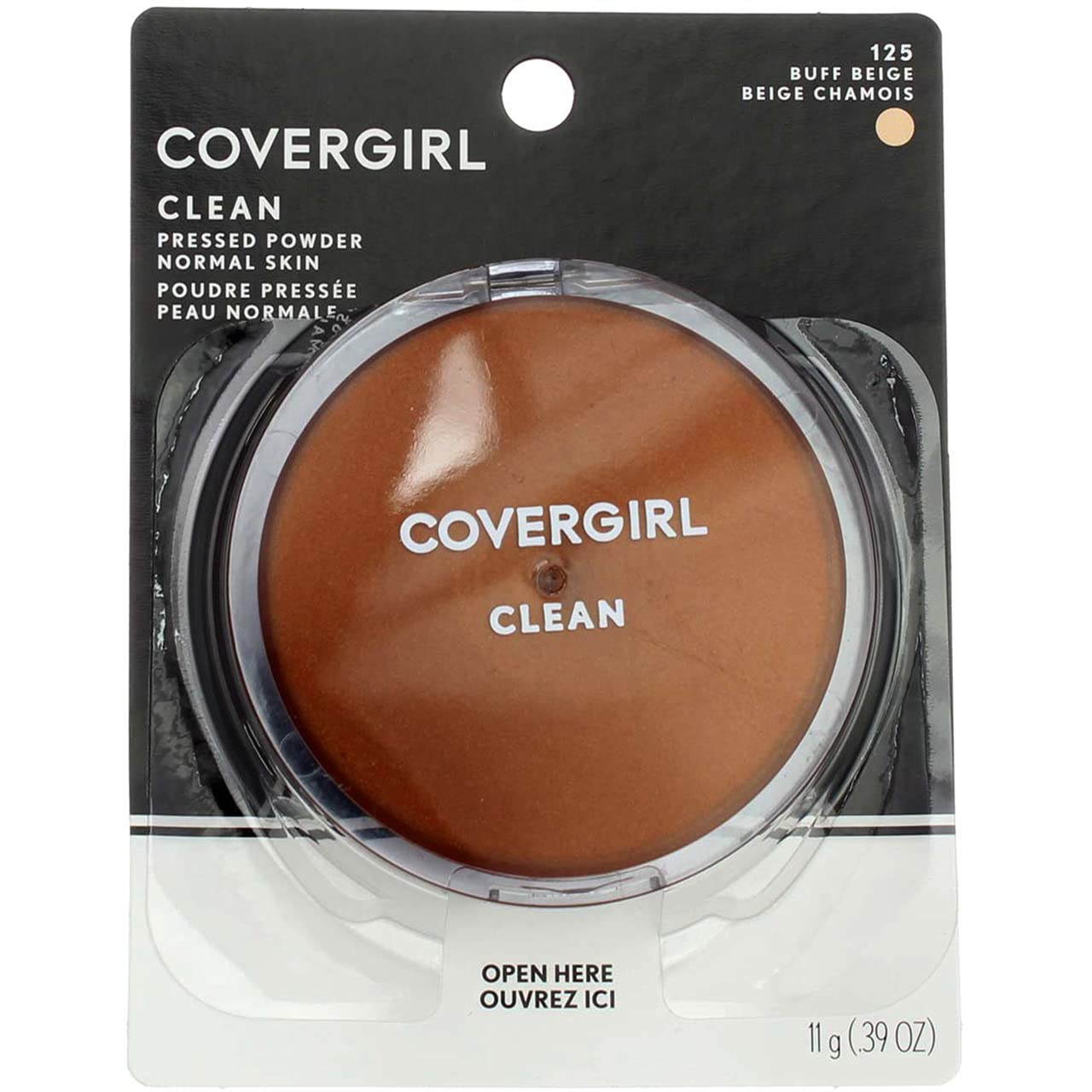 CoverGirl Clean Pressed Powder Compact, Buff Beige 125 .39 oz (11 g) Beauty & Personal Care COVERGIRL