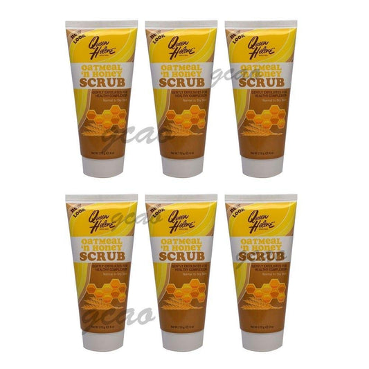 Queen Helene Oatmeal N Honey Facial Scrub 6oz. Tube (6 Pack) Beauty & Personal Care Queen Helene