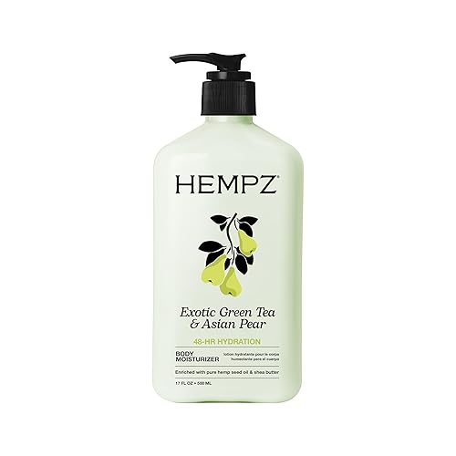 HEMPZ Body Lotion - Green Tea and Asian Pear - Daily Moisturizing Cream - 17oz Beauty & Personal Care Hempz
