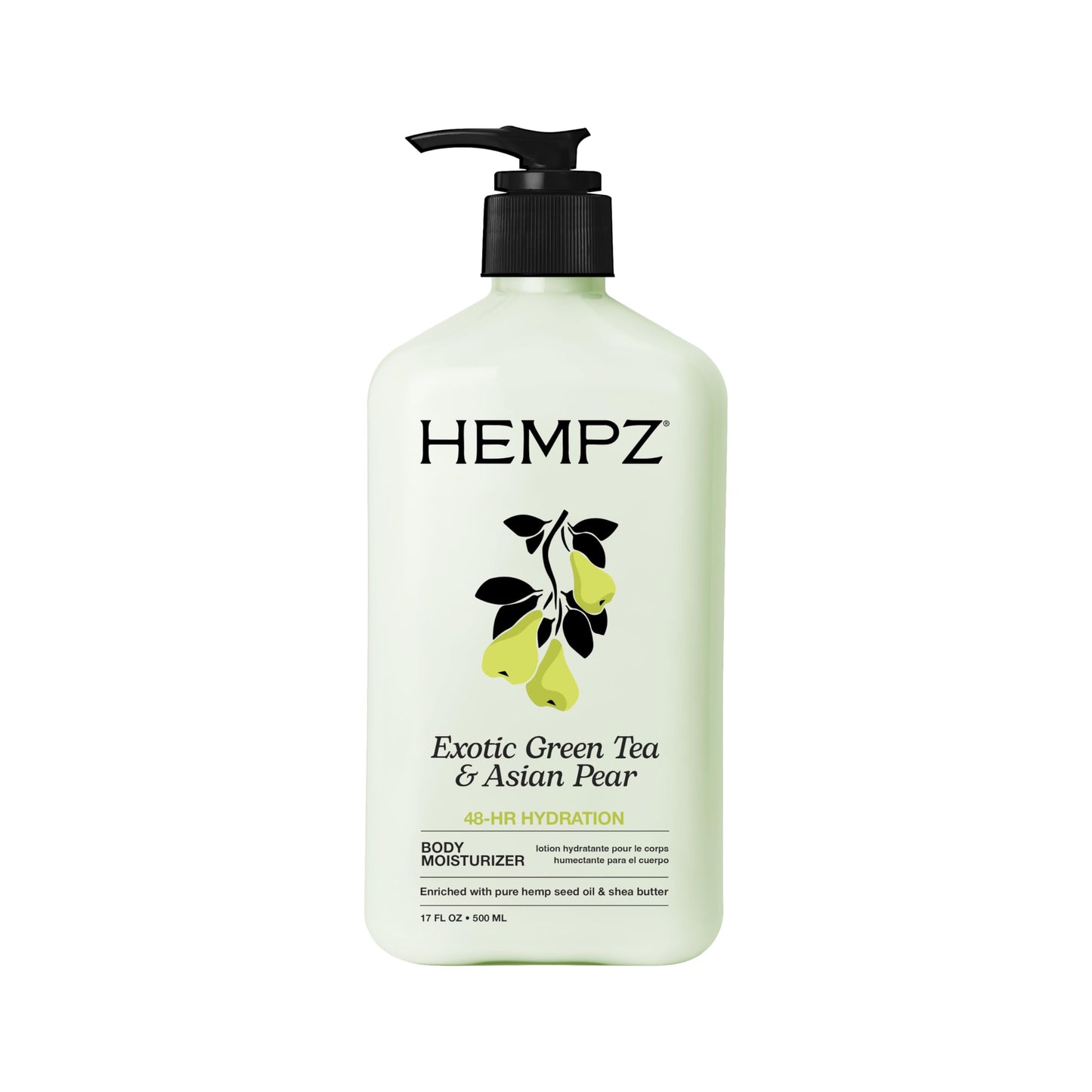 HEMPZ Body Lotion - Green Tea and Asian Pear - Daily Moisturizing Cream - 17oz Beauty & Personal Care Hempz