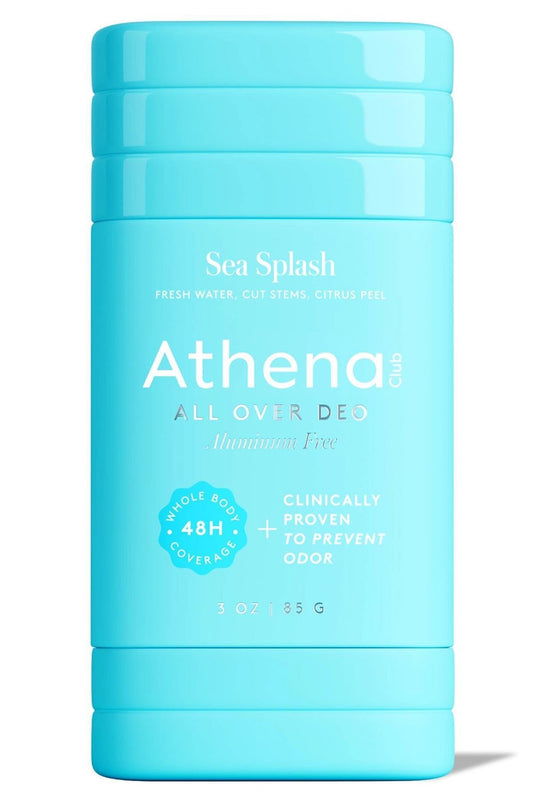 Athena Club All Over Deodorant, Sea Splash Scent, Aluminum-Free Whole Body Deodorant Stick, 2.6 oz (1 Pack) Beauty and Personal Care Athena Club
