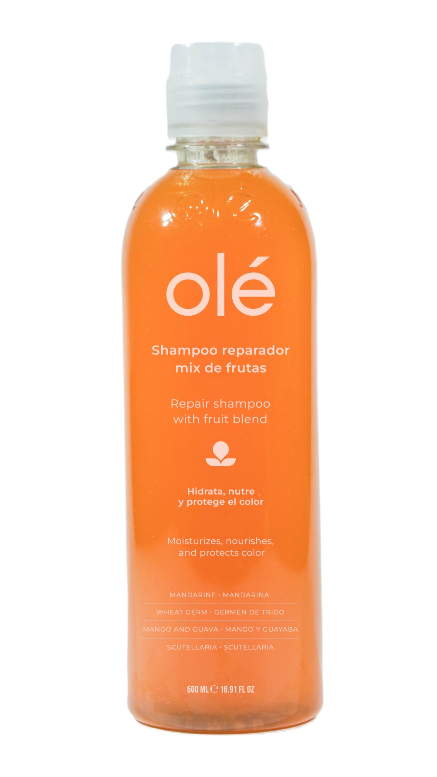 OLÉ Color-Protective Hair 5 Piece Pack - Fruit Mix Shampoo + Mango Butter & Tangerine Conditioner + Detangling Thermo protector + Anti-Frizz Beauty & Personal Care OLÉ