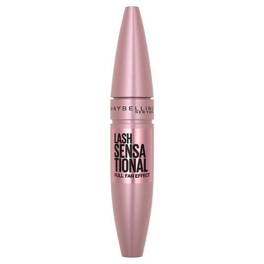Maybelline Lash Sensational Washable Mascara, Lengthening and Volumizing for a Full Fan Effect, Blackest Black, 1 Count Beauty & Personal Care MAYBELLINE