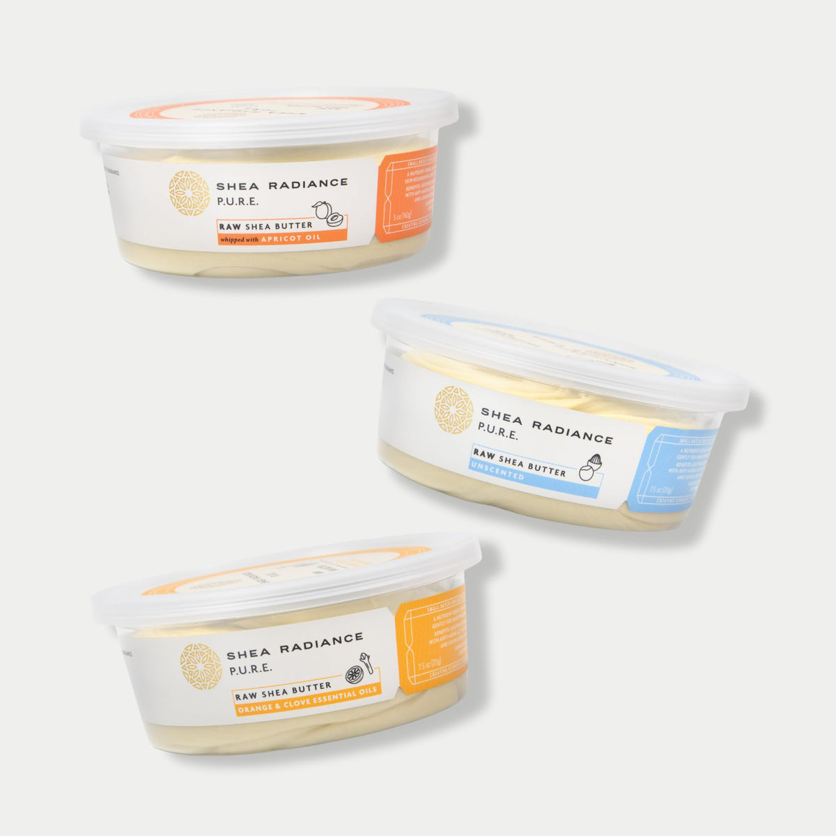 Shea Radiance P.U.R.E Raw Shea Butter | 100% Natural & Unrefined Body Butter | Soothes, Softens, & Increases Collagen | Long Lasting Moisture |