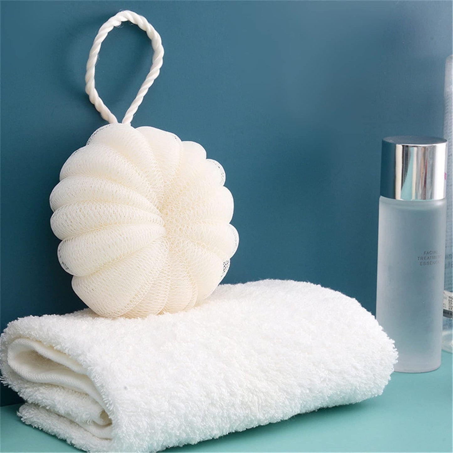 MENGKK Body Brushes Bath Bubble Ball Exfoliating Scrubber Soft Shower Mesh Foaming Sponge Body Pumpkin Bath Ball Bathroom Accessories New Beauty and Personal Care MENGKK