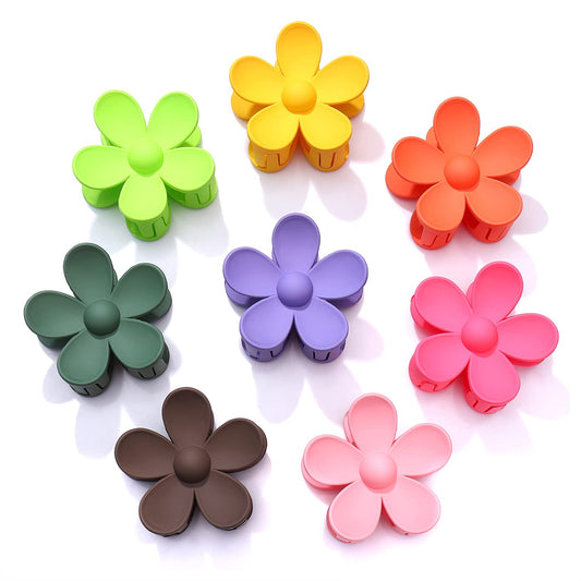 8PCS Acrylic Flower Hair Claw Clips for Women Nonslip Pastel Floral Shaped Hair Catch Barrettes Strong Hold Hair Jaw Clamp Hair Accessory Styling Hair Beauty & Personal Care NVENF