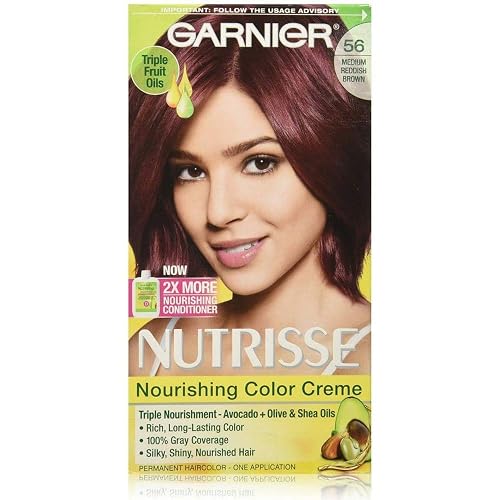 Garnier Nutrisse Nourishing Color Creme - 56 Medium Reddish Brown 1 Each (Pack of 2) Beauty & Personal Care Garnier