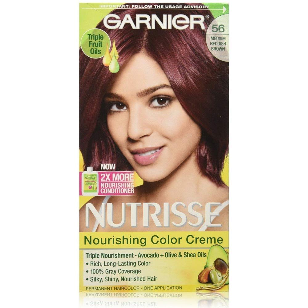 Garnier Nutrisse Nourishing Color Creme - 56 Medium Reddish Brown 1 Each (Pack of 2) Beauty & Personal Care Garnier