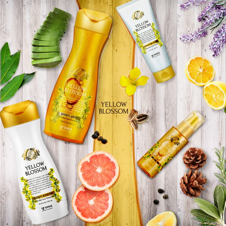Daeng Gi Meo Ri Yellow Blossom Care Shampoo, Treatment, Mask 3 Pieces Set - Reducing Hair Loss, Hair Shine, Scalp Nourishing and Moisturizing Beauty & Personal Care Daeng Gi Meo Ri