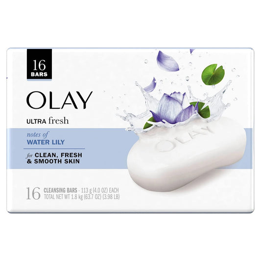 Olay Ultra Fresh Cleansing Bar Soap, Water Lily, 4 Ounce (Pack of 16) Beauty & Personal Care Olay