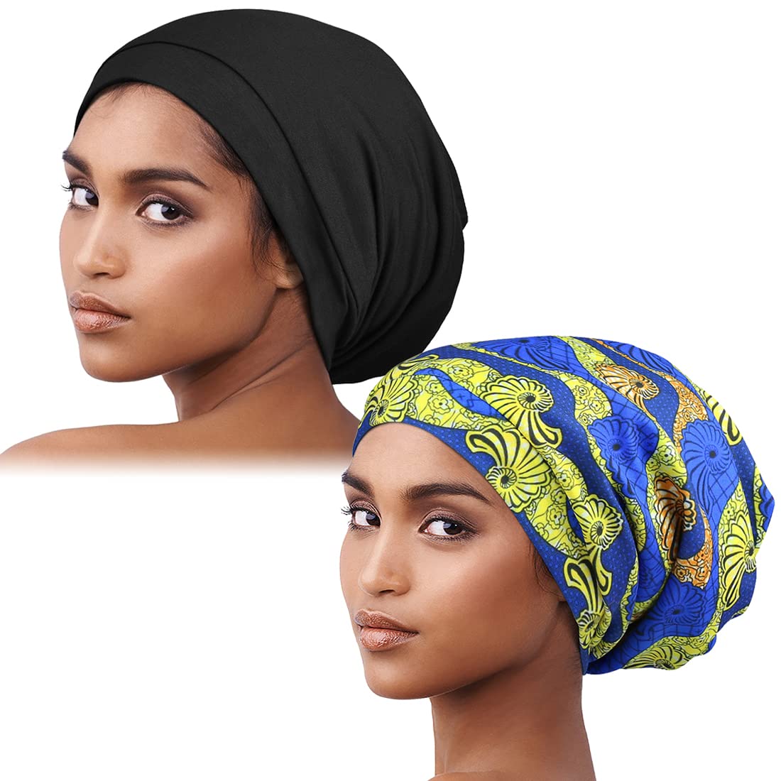 Curly Hair Head Wrap for Sleeping Women Satin Scarf Turban Beauty and Personal Care Alnorm