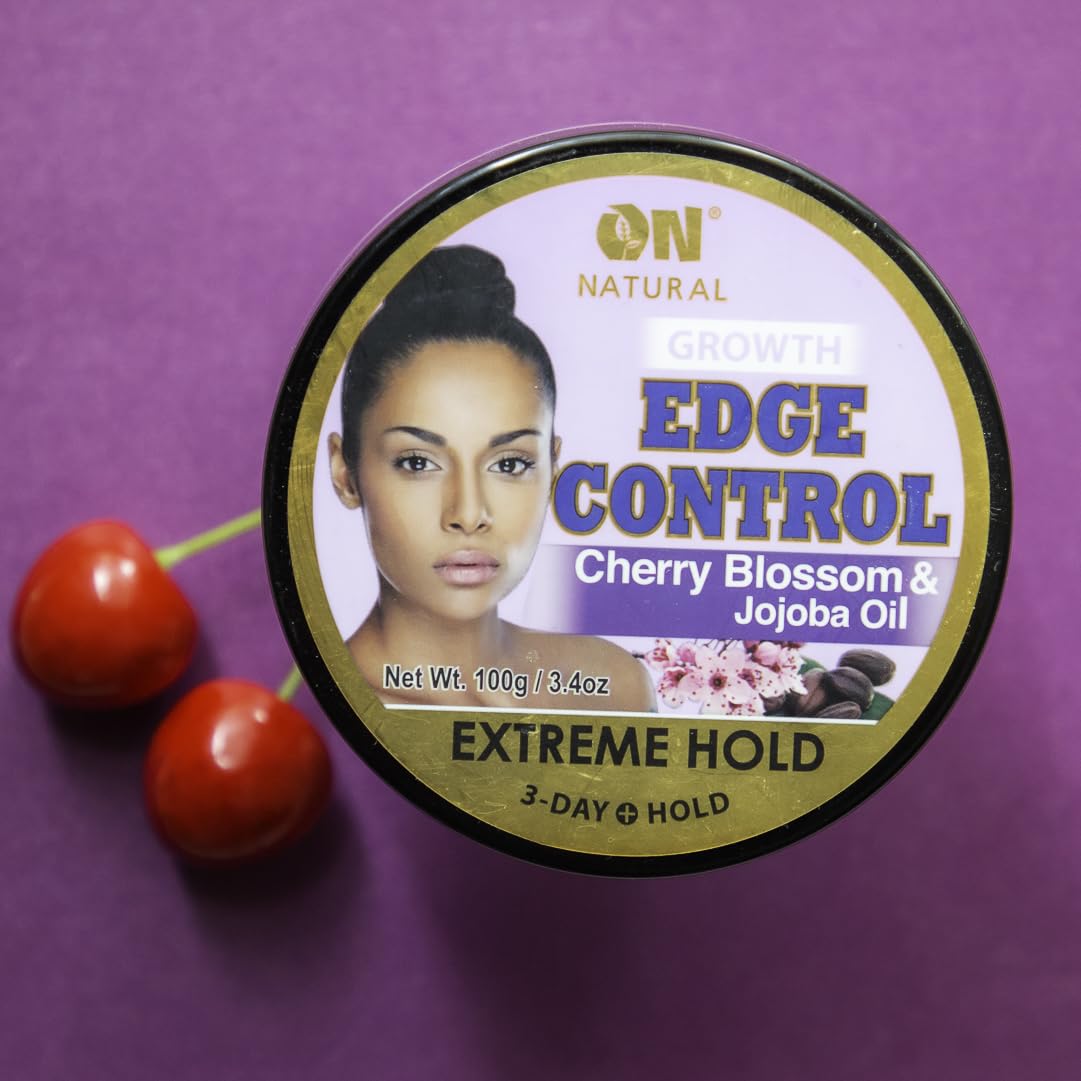 On Natural Edge Control Extreme Hold-Cherry Blossom and Jojoba Oil 3.4oz Beauty & Personal Care On Natural