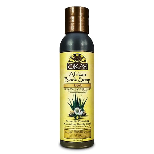 Okay African Black Soap Liquid, 4 Ounce Beauty & Personal Care OKAY