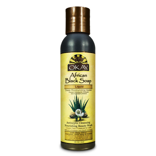 Okay African Black Soap Liquid, 4 Ounce Beauty & Personal Care OKAY