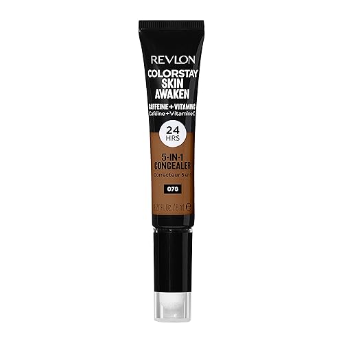 Revlon ColorStay Skin Awaken 5-in-1 Concealer, Lightweight, Creamy Longlasting Face Makeup with Caffeine & Vitamin C, For Imperfections, Dark Circles Beauty & Personal Care REVLON