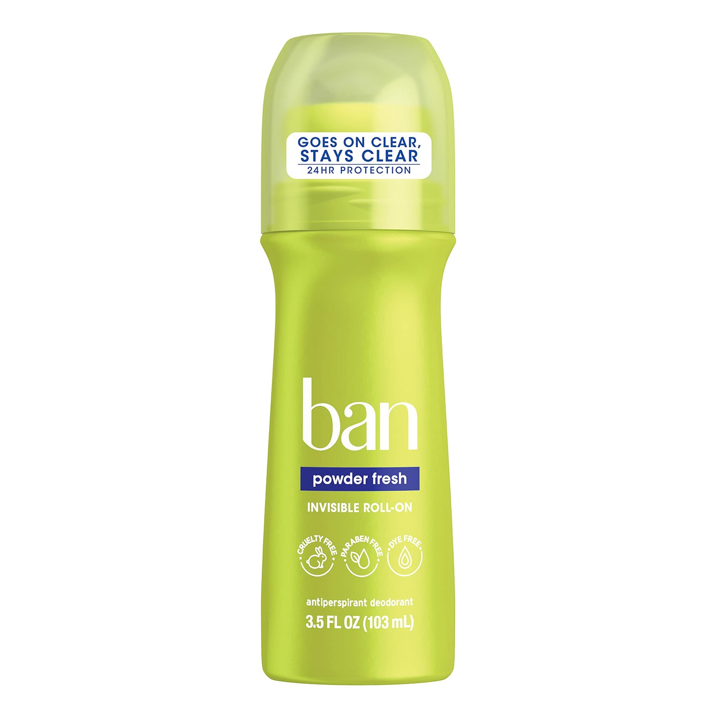 Ban Roll-On Antiperspirant Deodorant, Powder Fresh, 3.5 Fluid Ounce Beauty and Personal Care Ban