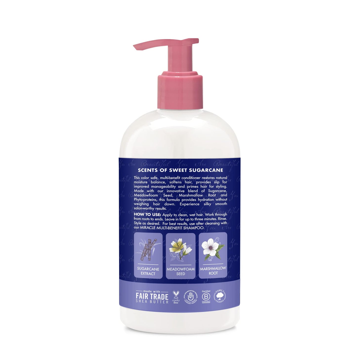 SheaMoisture Silicone Free Conditioner for Dry Hair, Sugarcane and Meadowfoam, Sulfate Free Conditioner, 13 Oz Beauty & Personal Care SheaMoisture