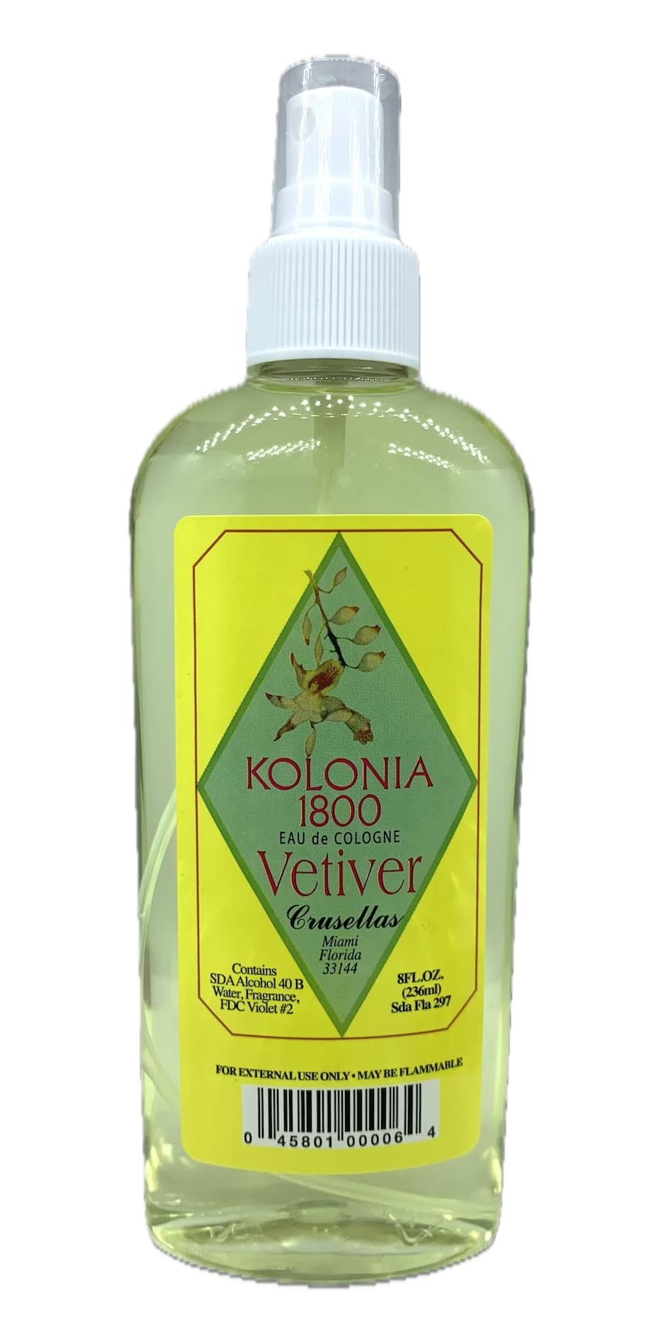 Crusellas Legitima Kolonia 1800 Vetiver Pump Spray Cologne 8 Fl. Oz. Beauty & Personal Care Crusellas