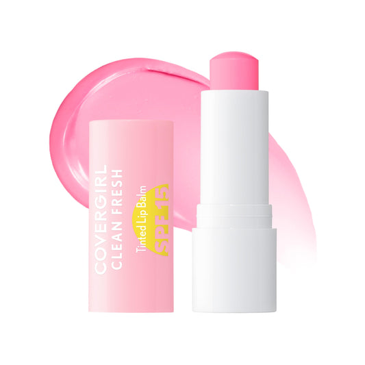 COVERGIRL Clean Fresh Tinted Lip Balm SPF 15-10 - You Make Me Blush, with Mineral Sunscreen, Moisturizing, Vegan Formula, 0.14oz Beauty and Personal Care COVERGIRL