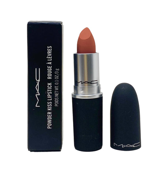 MAC Cosmetics Powder Kiss Lipstick - 314 Mull It Over (Dirty peach) .10 Oz / 3g Beauty & Personal Care MAC