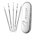 BESTOPE Blackhead Remover Blackhead Removal Pimple Comedone Extractor Tool - Treatment for Blemish Whitehead Popping Zit Removing with Metal Case Beauty & Personal Care TAYTHI