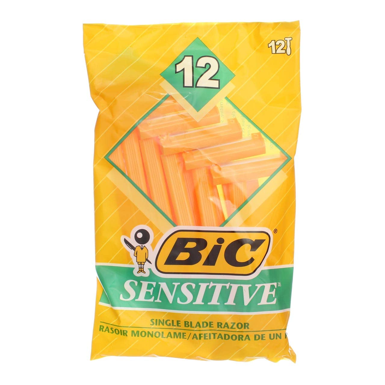 Bic Single Blade Shavers Sensitive Skin - 12 ct - 2 pk Beauty and Personal Care BIC