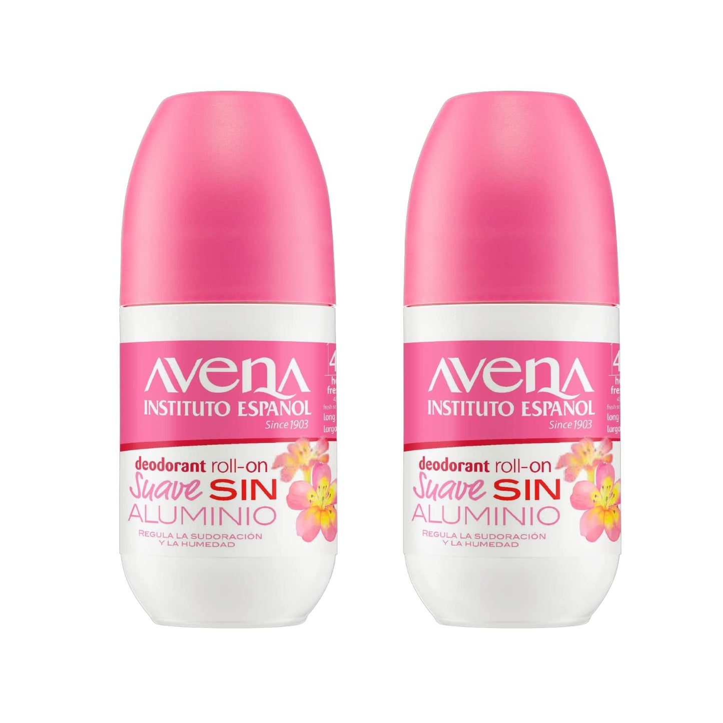 Instituto Español Avena Deodorant Roll-On Suave, Long-Lasting, Non-Alcohol, 2-Pack of 2.50 Oz Each Beauty and Personal Care Avena Instituto Espanol
