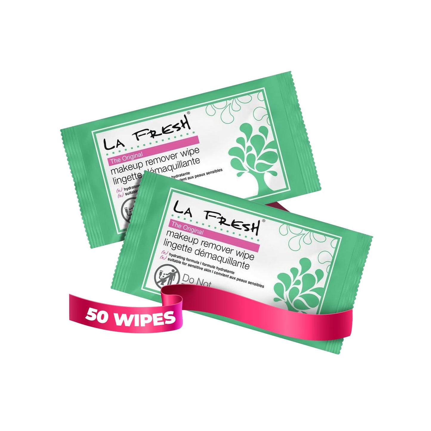 LA Fresh Makeup Remover Wipes with Vitamin E - Make up Remover Wipes for Face, Eyes, Lips - Face Wipes Travel Essentials - Case of 50ct Makeup Wipes Beauty & Personal Care La Fresh