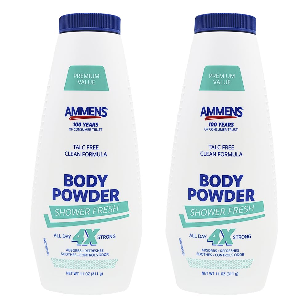 Ammens Powder Shower Fresh 11 oz (Pack of 2) Beauty & Personal Care AMMENS