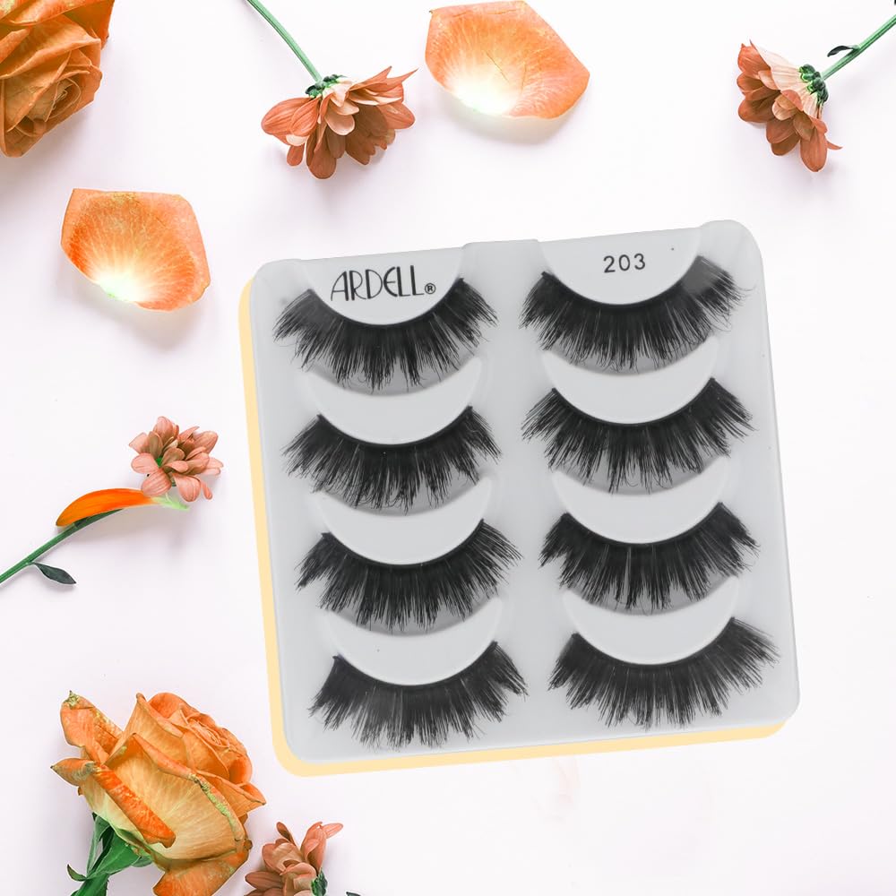 Ardell False Eyelashes Double Up 203 - Dramatic Volume, Long & Full Strip Lashes, Reusable Fake Lashes, 1 Pack Beauty & Personal Care Ardell