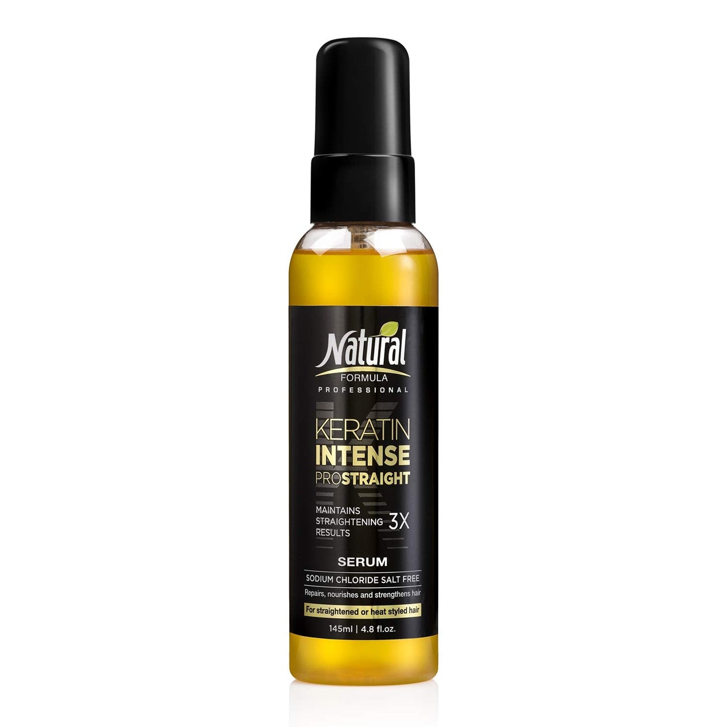 Natural FORMULA Keratin Intense Hair Serum - 4.8 fl.oz - Sodium Chloride Salt-Free Keratin Hair Serum - Hair Repair Treatment For Frizz Free Beauty & Personal Care Natural FORMULA