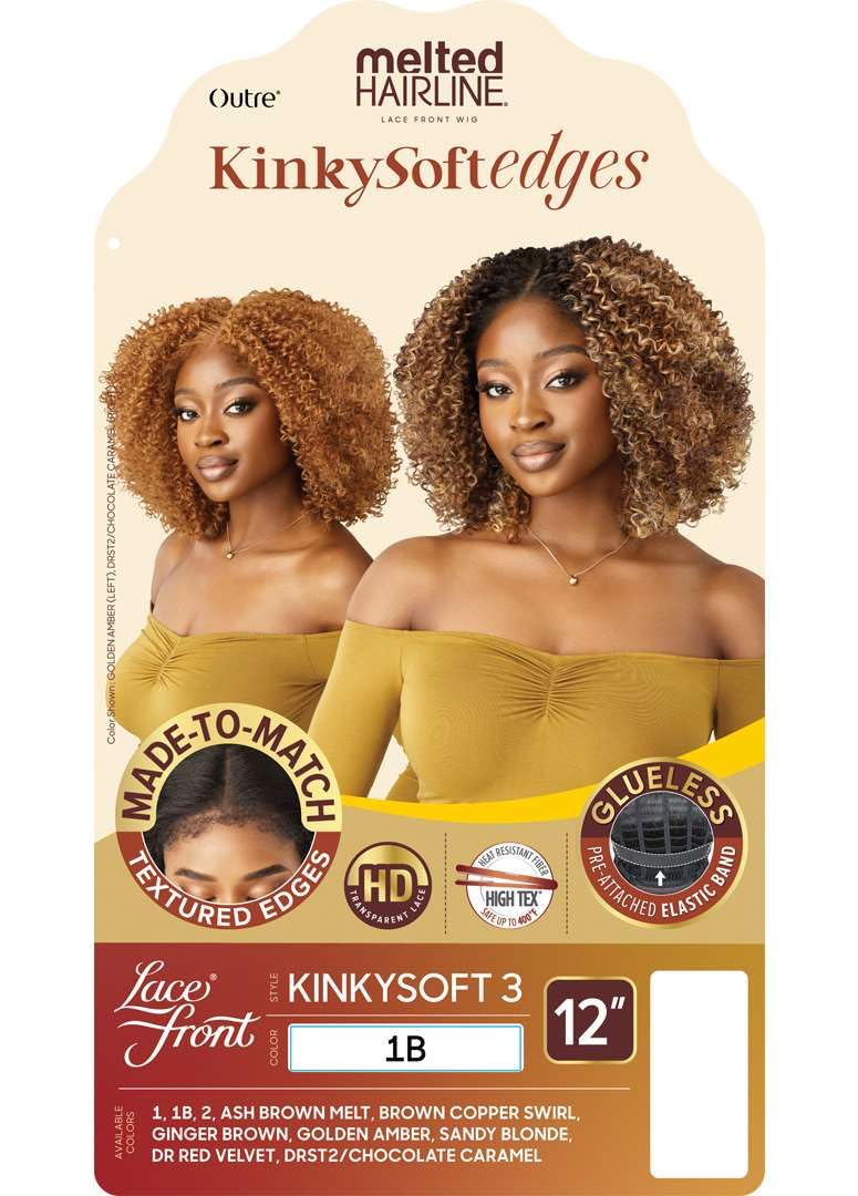 Outre Melted Hairline - Kinky Soft Edges - Kinky Soft 3 (GOLDEN AMBER)