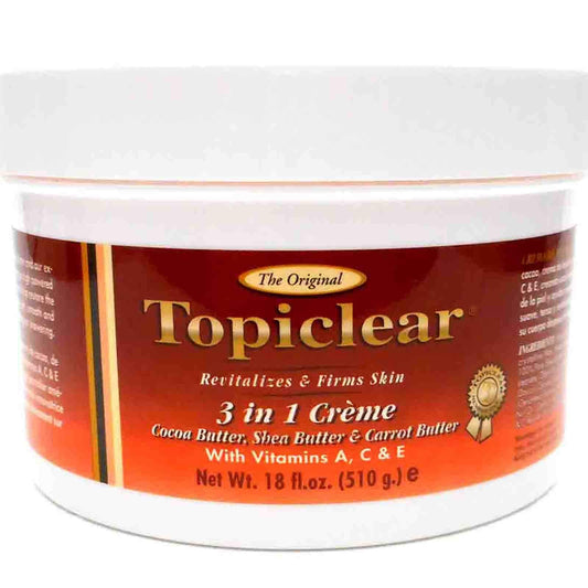 Topiclear 3 in 1 Creme Cocoa Butter, Shea Butter, Carrot Butter 18 fl oz Beauty & Personal Care Topiclear
