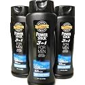 3 pack of PowerStick 3-in-1 Body Wash Shampoo and Conditioner for Men Cool Blue Water Beauty & Personal Care Boppon