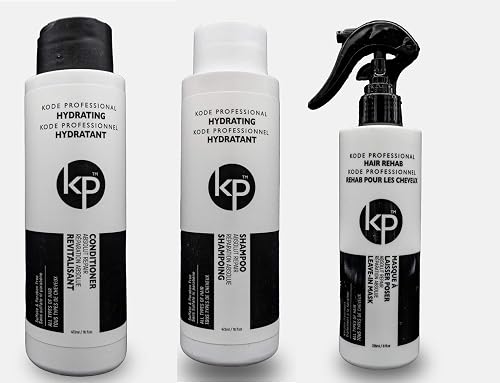 3pc Rehab Bundle: Kode Professional Hydrating Shampoo, Hydrating Conditioner and Hair Rehab Bundles (16oz Rehab) Beauty & Personal Care Belle of Hope Mara Ray