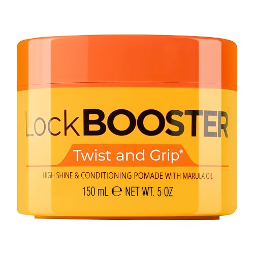Style Factor Lock BOOSTER Twist & Grip Braid Gel (5 Oz.) with Marula Oil - Strong Hold, Flake-Free, Frizz-Free Hair Braiding Gel for Defined Beauty & Personal Care Style Factor