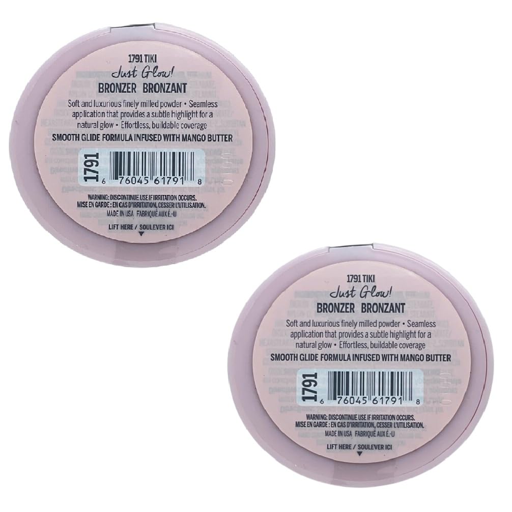 Pack of 2 Hard Candy Just Glow! Bronzer + Mango Butter, Tiki 1791 Beauty & Personal Care Hard Candy