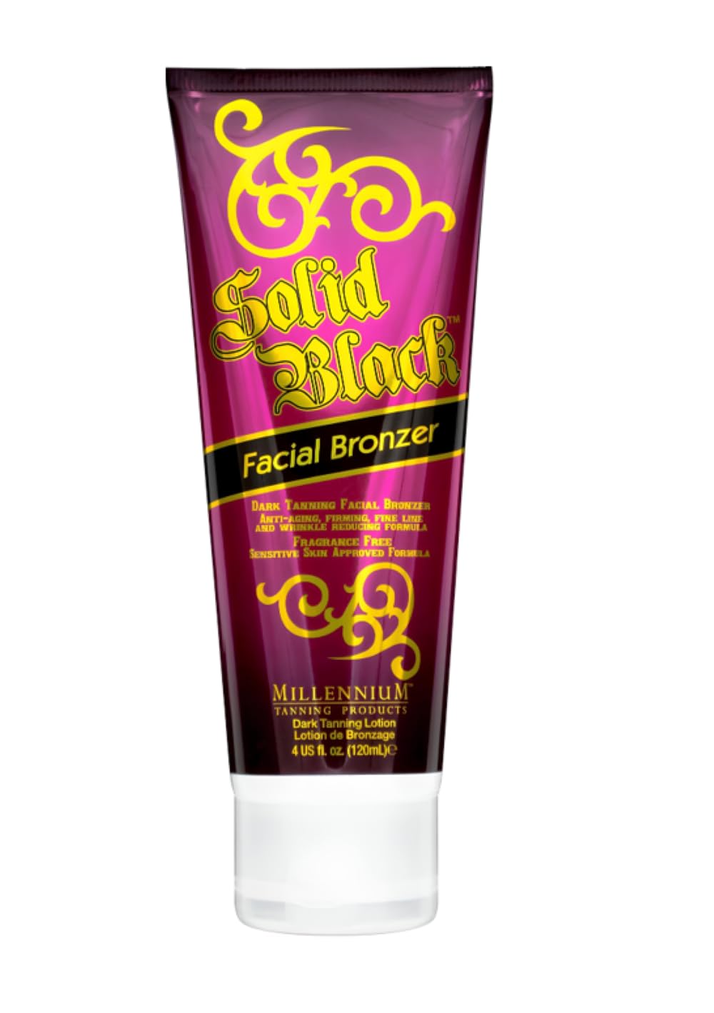 Millennium Tanning Solid Black Facial Bronzer, Skin-Firming Tanning Lotion for Face, 4 ounces Beauty & Personal Care Millennium Tanning